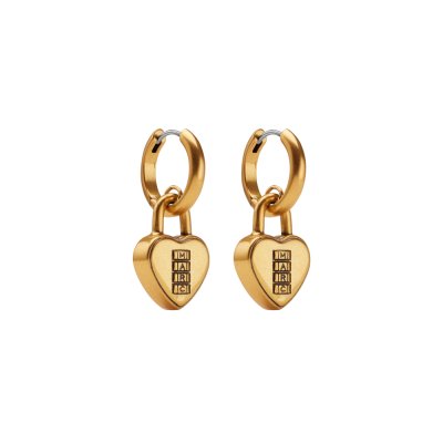 THE HEART PADLOCK EARRINGS